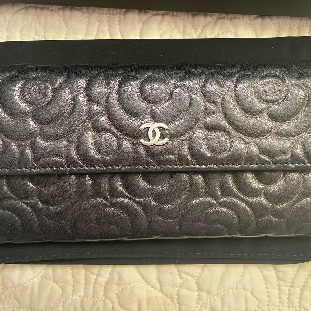 Chanel Gusset Flap Lambskin Long